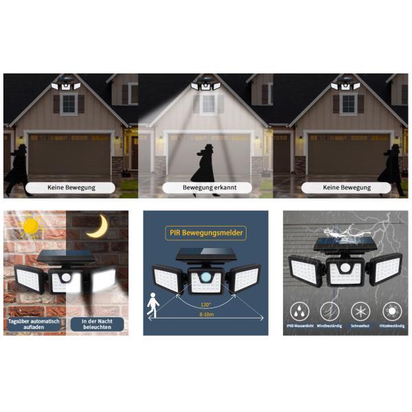 Solar light with motion sensor