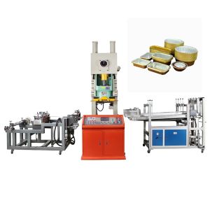 7.5KW Main Motor Power Aluminum Foil Food Box Making Machine with Automatic