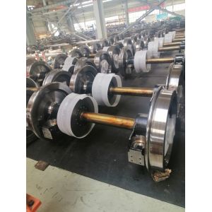 Bogie Locomotive Train Wheels , Rail Wheel Set ER7 ER8 ER9 Material