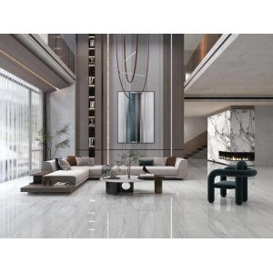 1200x1200mm White Polished Glazed Porcelain Tile 0.05% WA