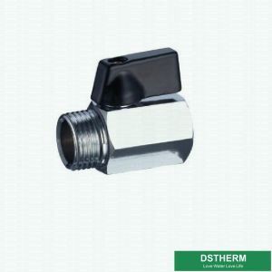 China Chrome Plated Customized Mini Forged Brass Ball Valve Male Female Threaded Brass Ball Valve on sale