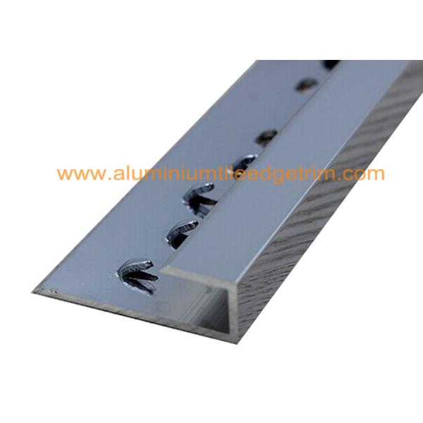 Buy Silver Straight Aluminium Carpet Trim , Carpet Threshold Transition Strip Plates at wholesale prices