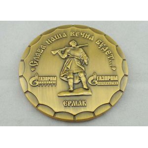 Brass Stamped Personalized Coins 3d Antique Gold Plating