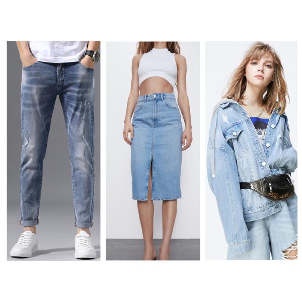 8.5oz 9.2oz 3/1 Z Stretch Twill Jean Denim Fabric Cotton Polyester Lyocell Blend