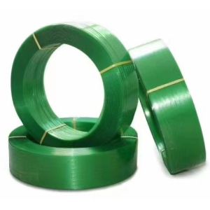 China Green Polyester PET Plastic Strapping Band Packing Belt For Building Material on sale