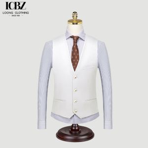 Seamless Fusing Groomsmen Suit Vest for Men's Winter Workwear Korean Version