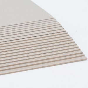 Quality 1mm 1.5mm 2mm Grey Cardboard Sheets Anti Curl Duplex Cardboard With Single Side Coating for sale