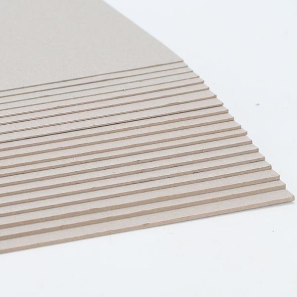 1mm 1.5mm 2mm Grey Cardboard Sheets Anti Curl Duplex Cardboard With Single Side