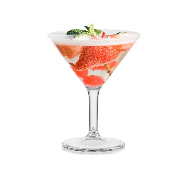 Buy Modern Recyclable Plastic Martini Glasses Clear Plastic Cocktail Glasses OEM ODM at wholesale prices