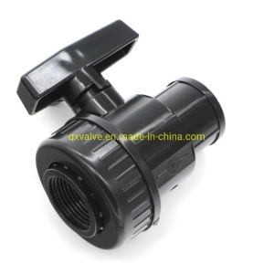 Normal Temperature Straight Through Type Double Union PVC Ball Valve for Water