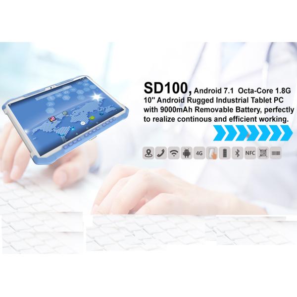 Fingerprint Tough Android Tablet PDA UHF RFID HF NFC GPS Bluetooth GPS Wifi