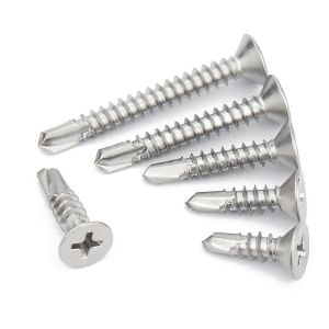 Self drilling dovetail screw with cross drilled design and DIN/GB/ISO thread