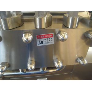 Pneumatic Beverage Milk Homogenizer Machine With 3 Piston