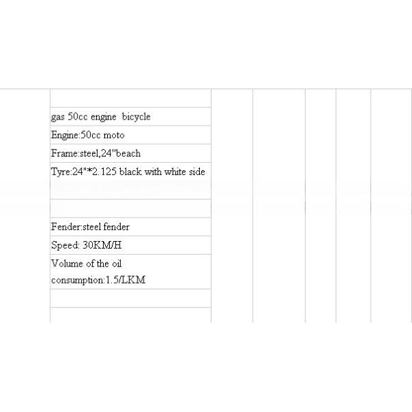 Get Your Hands on the Guanhao 26inch Adult Gas Motor Beach Cruiser Bike Alloy V Brake