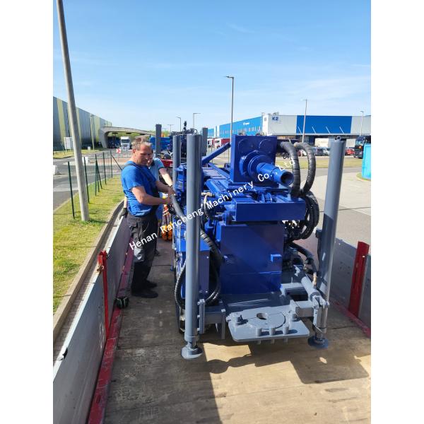 180m Mini Crawler Water Well Drilling Rig with 77.3KW YuChai Engine for Borehole