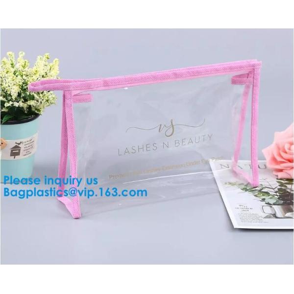 Bright color Cosmetic Clear Beautiful Fashion Clear Cosmetic Bag,Coin Pouch Card Purse Zipper Small Wallet Women