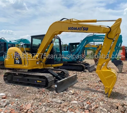 Komatsu PC70 Excavator with Original Hydraulic Cylinder Great and 0-2000 Working Hours