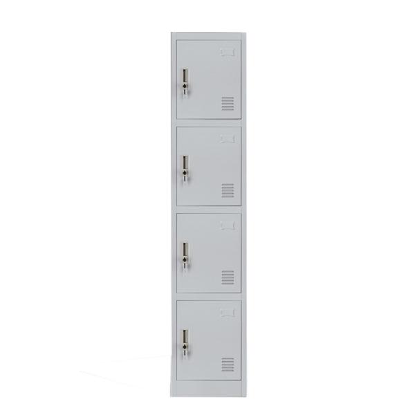 Buy KD Structure Office H1850mm Metal Locker Cabinets Four Doors at wholesale prices