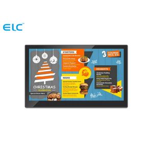 Black 21.5 Inch Touch Screen Digital Signage RK3399 With Android 7.1 System