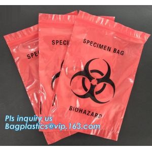 Biodegradable Biohazard Specimen Bag, Biohazard Specimen Transport Bag, Medical