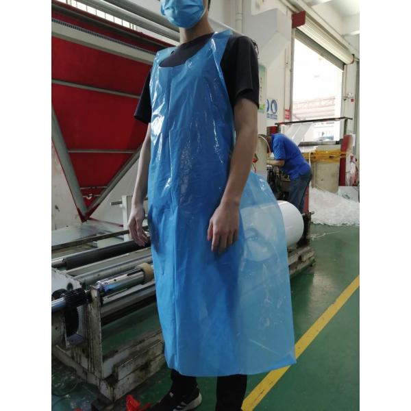 Buy Large Adult Disposable Haircut Apron Heal Seal Plastic PE Smock Apron at wholesale prices