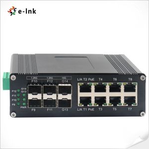 Industrial L2+ 8-Port 10/100/1000T 802.3at PoE + 4-Port 1G SFP + 2-Port 10G SFP+