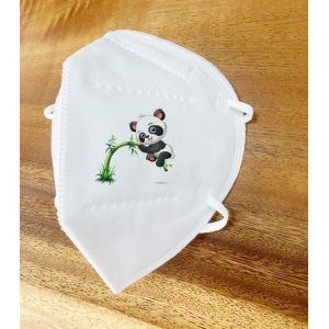 N95 KN95 Hypoallergenic Particulate Respirator Mask With Silkscreen Pattern