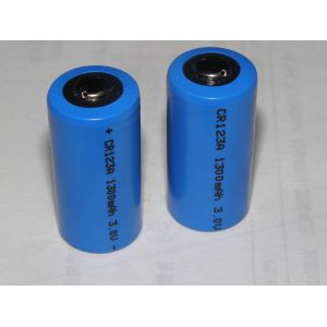 Quality Non-rechargeable 3.0V CR123A 1300mAh Li-Mn Battery for digital control machine for sale