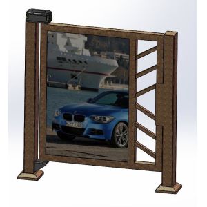 Quality Smooth Access Control Swing Barrier Gate Turnstile 24V DC In Traffic Areas for sale