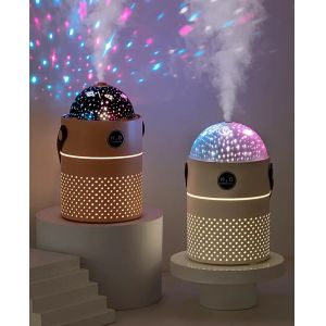 Galaxy Projection Light Air Humidifier 500ML Two Mode Intelligent Rechargeable