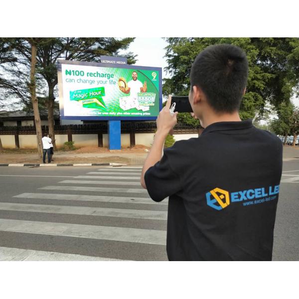 Buy High Way Advertising Outdoor Led Billboard SMD 5500cd/m2 Brightness 1200 Hz at wholesale prices
