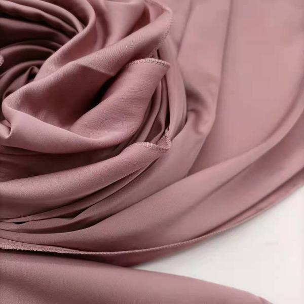 WEIWEI Hot Selling Luxury Solid Color Satin Silk Hijab Scarf 70*180CM Long Plain Shawl for Muslim Women