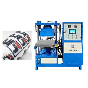 FuLund PVC Rubber Hydraulic Curing Press Wristband Making Machine Silicone