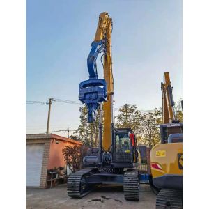 Construction Project 40T Pile Driver Attachment For Excavators