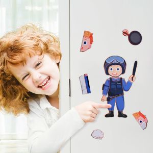 Logical Thinking Training Magnetic Puzzle For Policemen Firefighter Careers