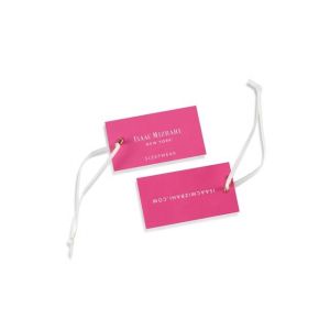 Pantone CMYK Custom Jewelry Hang Tags , Copperplate Folded Hang Tag Recycled