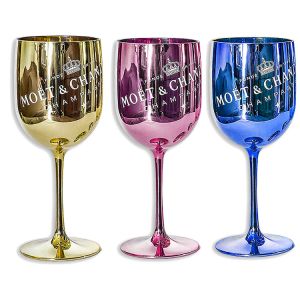 14oz Transparent Reusable Plastic Wine Glasses For Beach