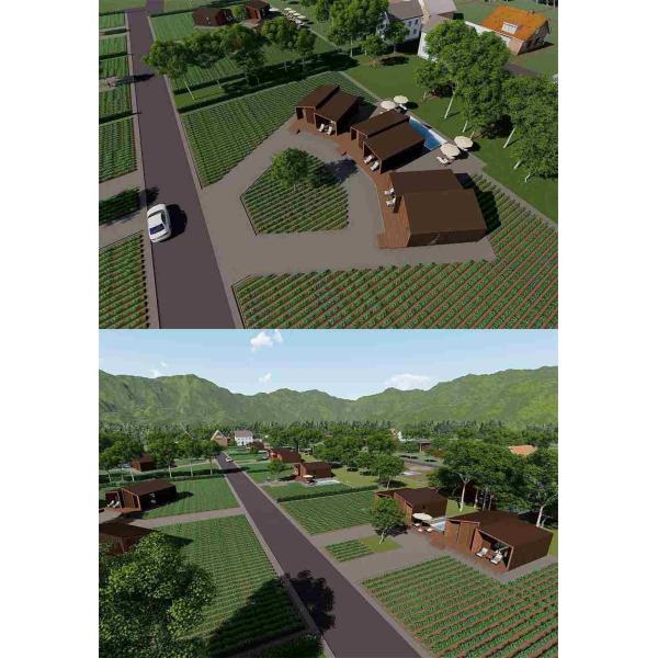 Unique Style Modern Design Prefab Homes , High Security Eco Friendly Prefab Homes