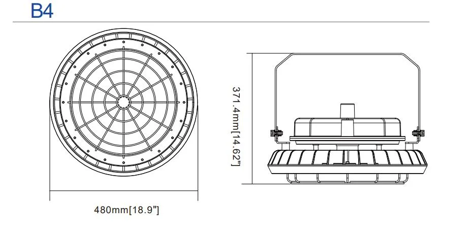 Factory Price Atex Certified High Bay Area Hanging Wall Mounted Atex Oil and Gasoline Harsh Environment 20W Zone 1 Zone 2 LNG Explosion Proof Lamp