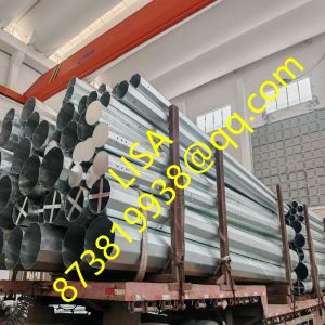 70FT 5mm Hot Dip Galvanized Dodecagonal Buried Steel Transmission Poles
