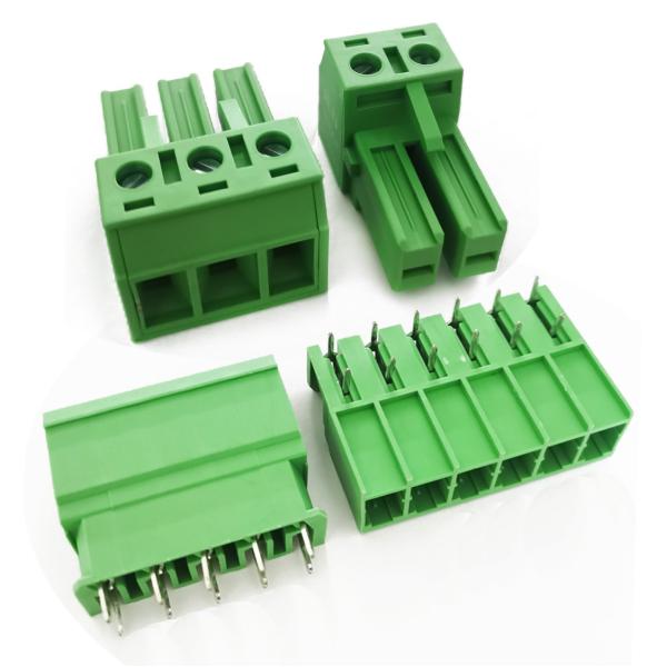 Buy 7.62mm Spacing 30Amp Pluggable Plug-in Screw Terminal Blocks Plug + Header at wholesale prices