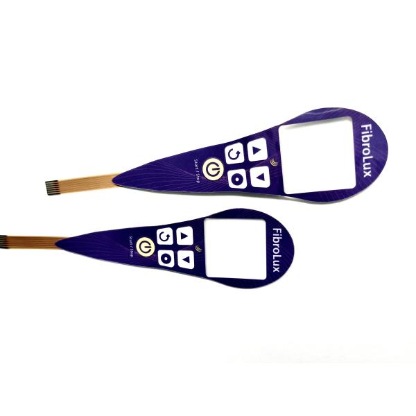 Flexible Printing Circuit Membrane Switch Overlay Remote Control With Clear