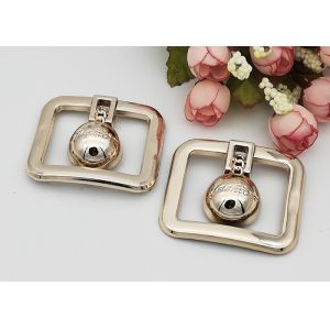 Rectangle Fashion Resistant Ladies Shoe Buckles Replacement OEM Accepeted