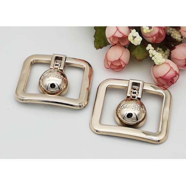 Buy Rectangle Fashion Resistant Ladies Shoe Buckles Replacement OEM Accepeted at wholesale prices