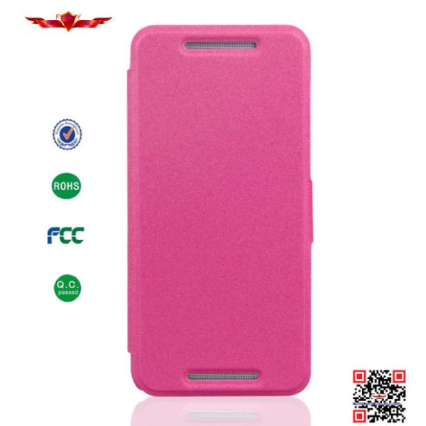 New 100% Qualify PU Wallet Leather Cover Cases For HTC ONE Mini M4 High Quality Colorful