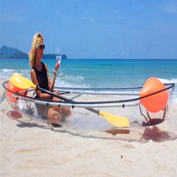 Anti Aging Double Sit On Top Kayak , Two Person Fishing Canoe With Paddle