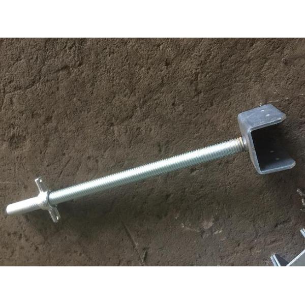 Zinc Plated Construction Formwork Accessories Steel Adjustable Scaffolding Screw Jack Base