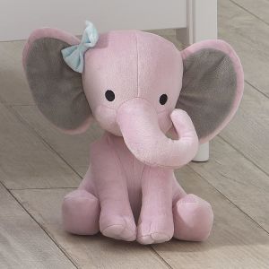 ISO9001 Sitting Elephant Plush Toy With Big Ears