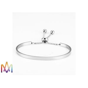11g Adjustable 304 Stainless Steel Open Cuff Bangle