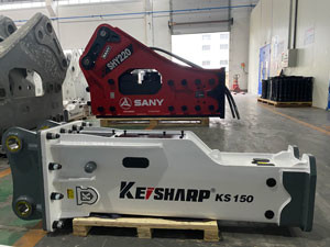 Quality KS150 150-170 Bar Hydraulic Breaker with 100mm Chisel for sale